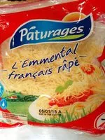 Amount of sugar in Emmental français râpé - 210g (