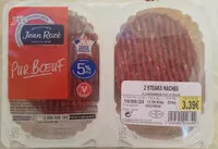 चीनी की मात्रा Steaks Hachés 5% MG