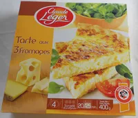 İçindeki şeker miktarı Tarte aux 3 fromages - surgelé