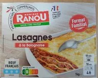 Quantité de sucre dans Lasagnes à la bolognaise