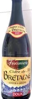 Quantité de sucre dans Cidre de Bretagne