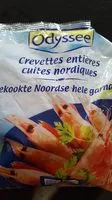 चीनी की मात्रा Crevettes nordiques entières cuites
