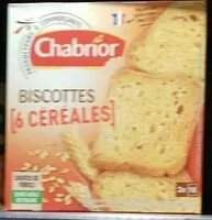 Quantité de sucre dans Biscottes 6 céréales