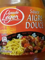 入っている砂糖の量 Sauce Aigre Douce, Le Bocal