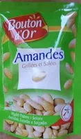 Jumlah gula yang masuk Amandes grillées et salées