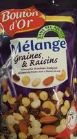 Sokerin määrä sisällä Mélange Graines et raisins sans sel ajouté