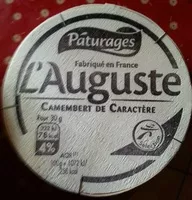 Amount of sugar in Camembert L'Auguste