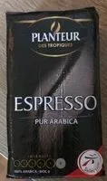 Espresso coffee without sugar