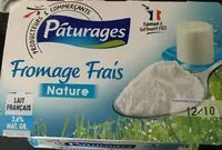 Quantité de sucre dans Fromage frais nature 2 x (6 x 60 g)