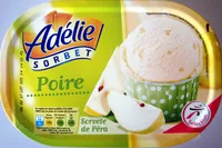 Sokerin määrä sisällä Sorbet poire