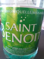 Quantité de sucre dans Eau Gazeuse Saint Benoit