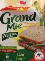 Quantité de sucre dans Grand Mie 7 céréales