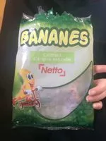Amount of sugar in Bananes