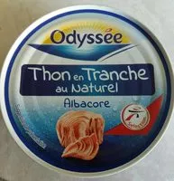 含糖量 Thon albacore au naturel en tranches
