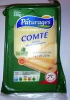Quantité de sucre dans Comté