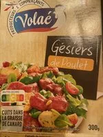 İçindeki şeker miktarı Gésiers de poulet