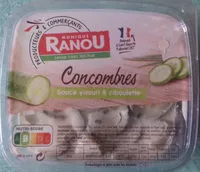 Zuckermenge drin Concombres sauce yaourt & ciboulette