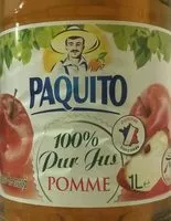 Sucre et nutriments contenus dans Paquito