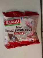 चीनी की मात्रा Mini saucissons secs pur porc