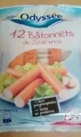 चीनी की मात्रा Bâtonnets de surimi