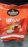 Amount of sugar in Dosettes Regal x 36 250g