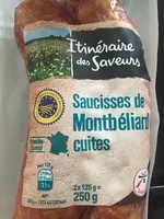 İçindeki şeker miktarı Saucisses de Montbéliard cuites