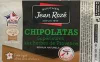 入っている砂糖の量 Chipolatas superieures aux herbes x12, la barquette de