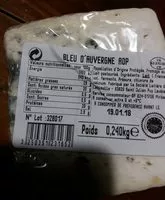 चीनी की मात्रा Bleu d'Auvergne AOP