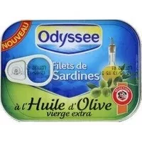 Zuckermenge drin Filets de sardines à l'huile d'olive vierge extra