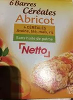 Amount of sugar in Netto Barres Cereales Abricot