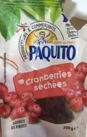 Suhkru kogus sees Cranberries séchées