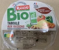 Quantité de sucre dans Taboulé aux raisins bio
