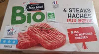 含糖量 Steaks hachés pur bœuf bio 15% mg