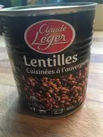 Quantité de sucre dans Lentilles Cuisinées à l'auvergnate