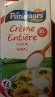 Quantité de sucre dans Crème entière fluide