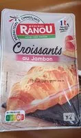 Suhkru kogus sees Croissant au jambon
