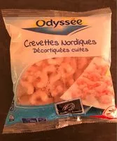 चीनी की मात्रा Crevettes Nordiques