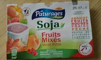Suhkru kogus sees Fruits mixés au soja 8 x 100 g