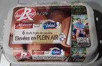 Amount of sugar in Moisson Œufs frais gros label rouge