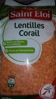 Amount of sugar in Lentilles corail