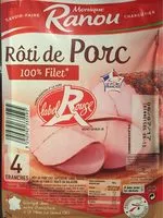 Jumlah gula yang masuk Rôti de porc 100% filet label rouge
