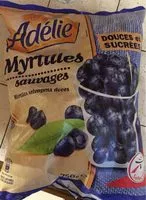 İçindeki şeker miktarı Myrtilles sauvages