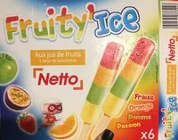 Suhkru kogus sees Fruity ice