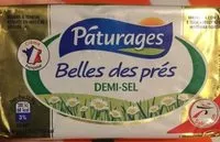 İçindeki şeker miktarı Beurre Belles des Près, demi-sel