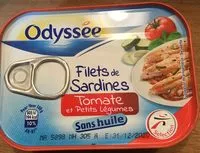 Jumlah gula yang masuk Filets de sardines, tomate et petits légumes