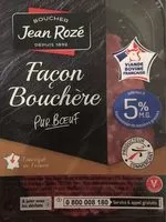 İçindeki şeker miktarı Steaks hachés façon bouchère pur bœuf 5%