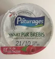 Cantidad de azúcar en Yaourt pur brebis sur lit de framboise