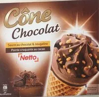 入っている砂糖の量 Cone chocolat