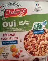 Zuckermenge drin Muesli super-fruits