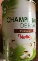 Sokerin määrä sisällä Champignons de Paris Emincés